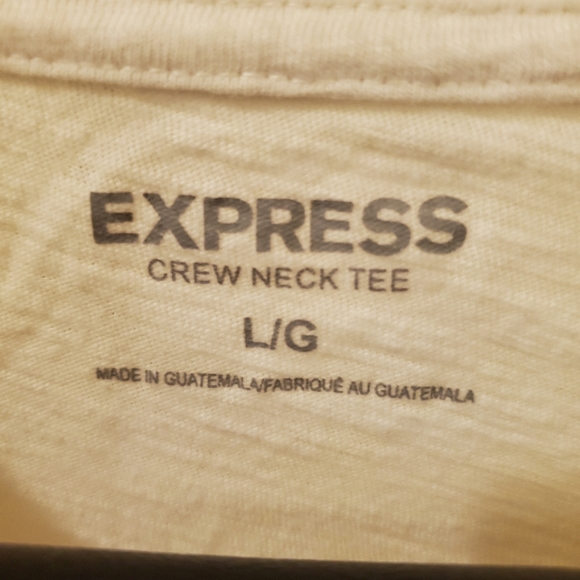 Express distressed white crew tee - Picture 5 of 6